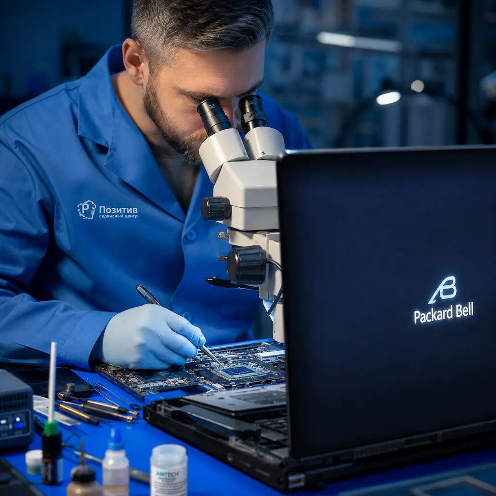 Замена видеокарты ноутбука Packard Bell в Ставрополе