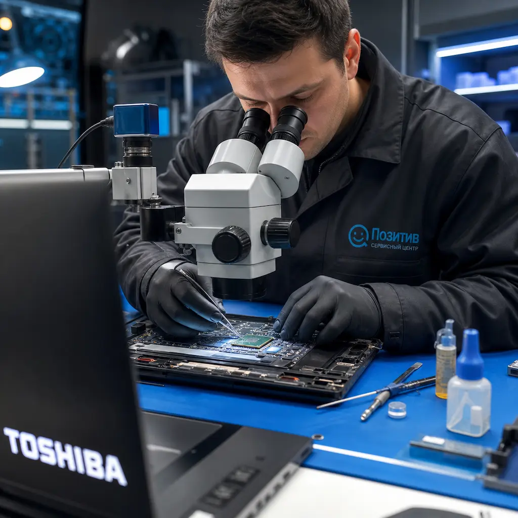 Замена видеокарты ноутбука Toshiba в Ставрополе