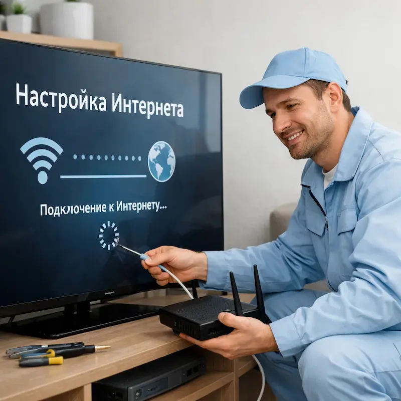 Настройка интернета на ТВ в Ставрополе