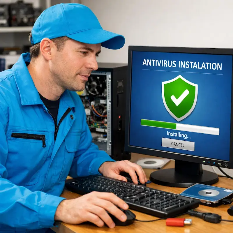 Установка антивируса на ноутбук в Ставрополе